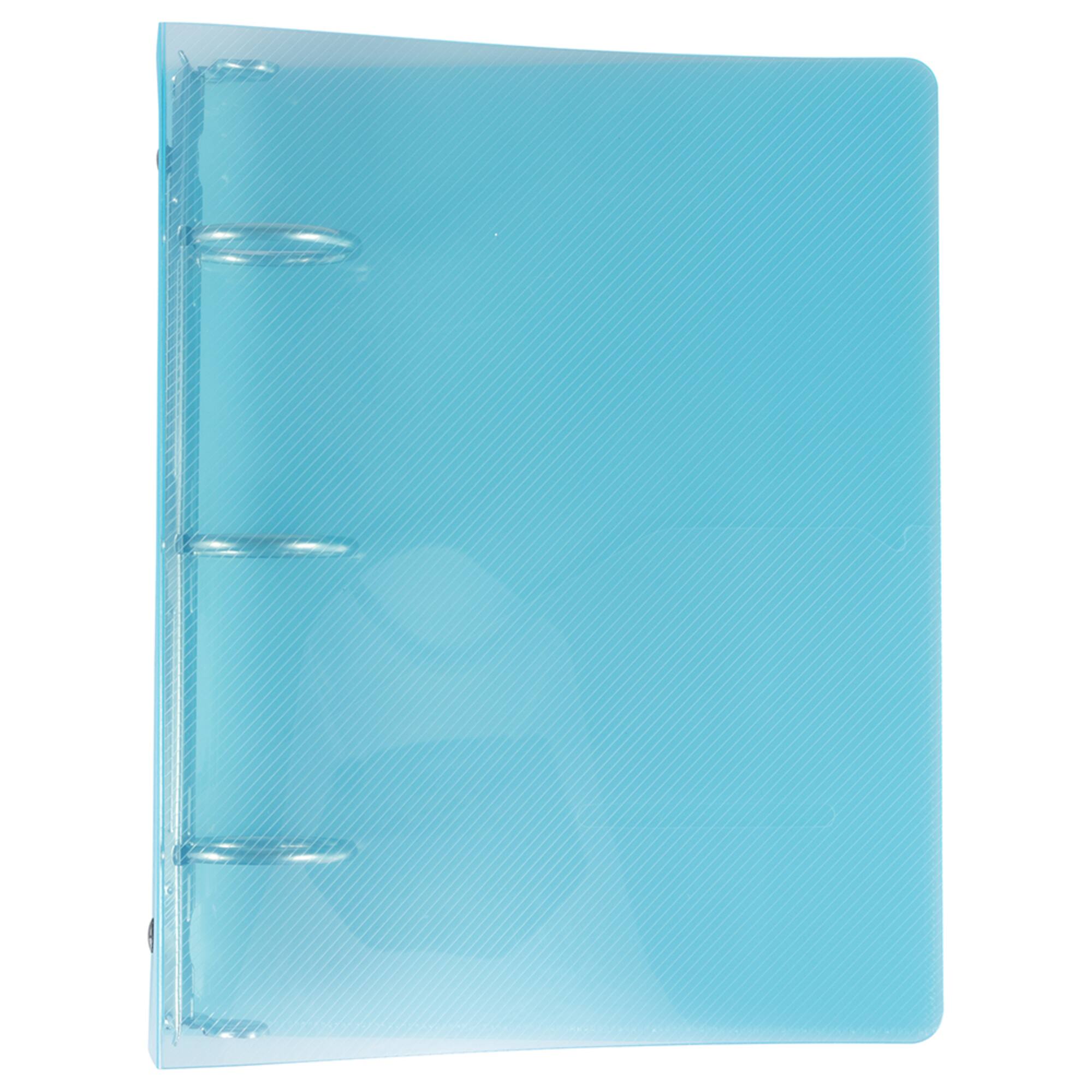 JAM Paper 1.5" Glass Twill Plastic Mini Binders, 6ct.